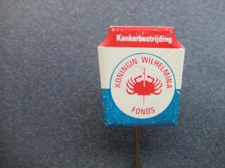 Kankerbestrijding koningin Wilhelmina fonds rood-wit-blauw